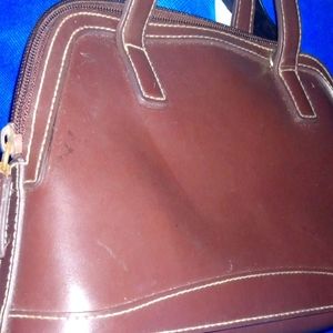 Small leather great handbag